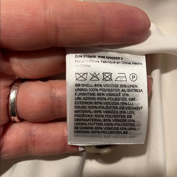 H&M Cream Pinstripe Jacket - Picture 5 of 5